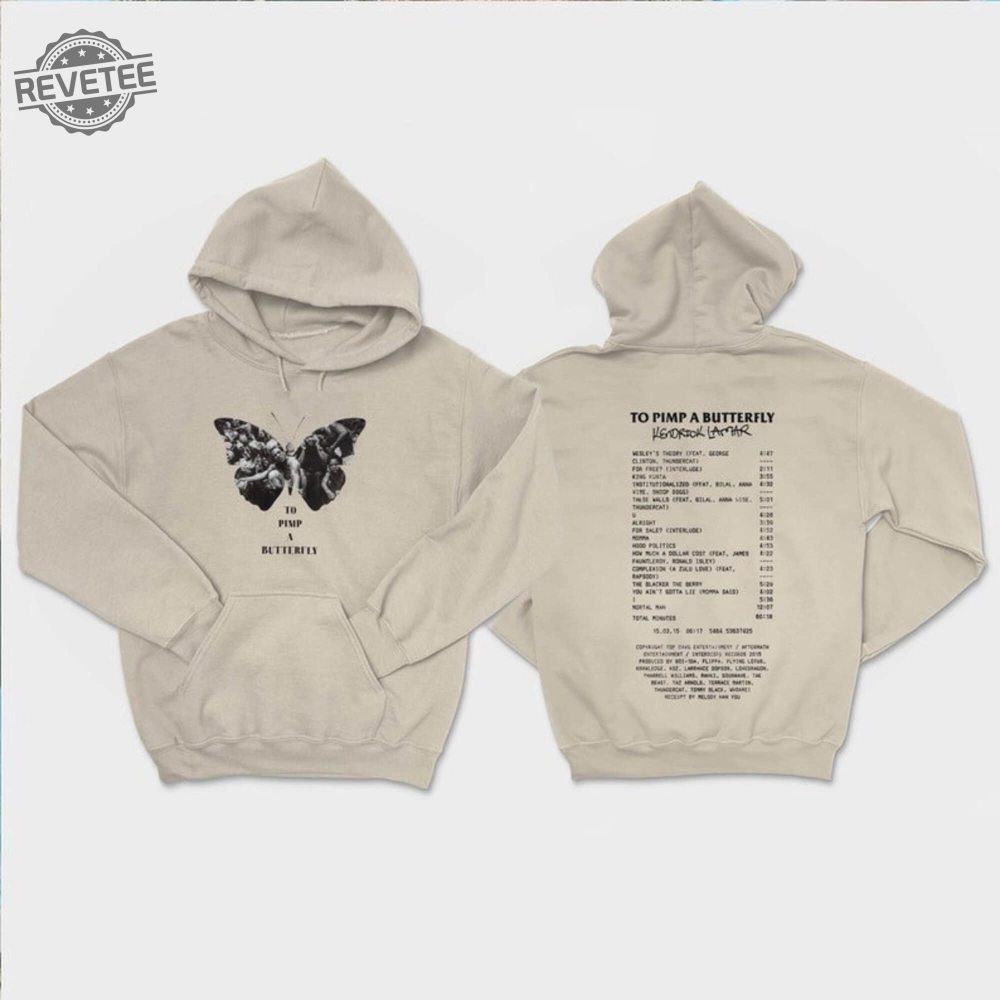 Kendrick Lamar Shirt To Pimp A Butterfly Tracklist Sweatshirt Kendrick Lamar Retro Vintage Style Hoodie Kendrick Lamar Shirt Fan Gift Unique