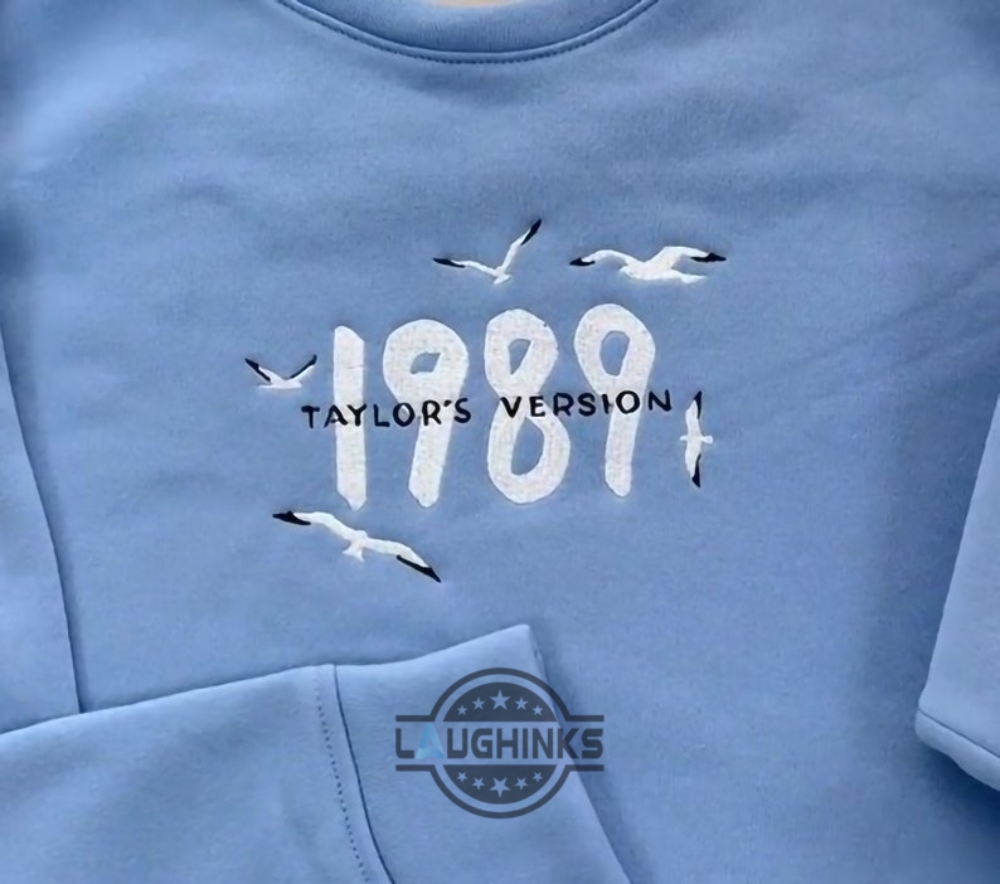 1989 Taylors Version Top Shirt 1989 Taylor Swift Embroidered Crewneck Unisex Sweatshirt Tshirt Sweatshirt Hoodie