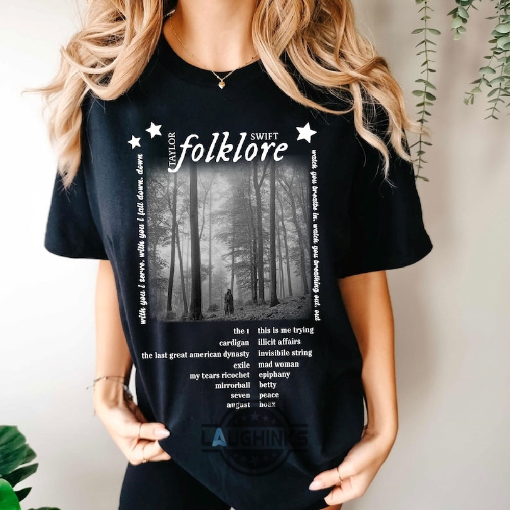 Folklore Tracklist Shirt The Eras Tour 2023 Rock Music Tshirt Taylors Album Shirt Vintage Taylor Swiftie Shirttaylors Version Shirt Tshirt Sweatshirt Hoodie
