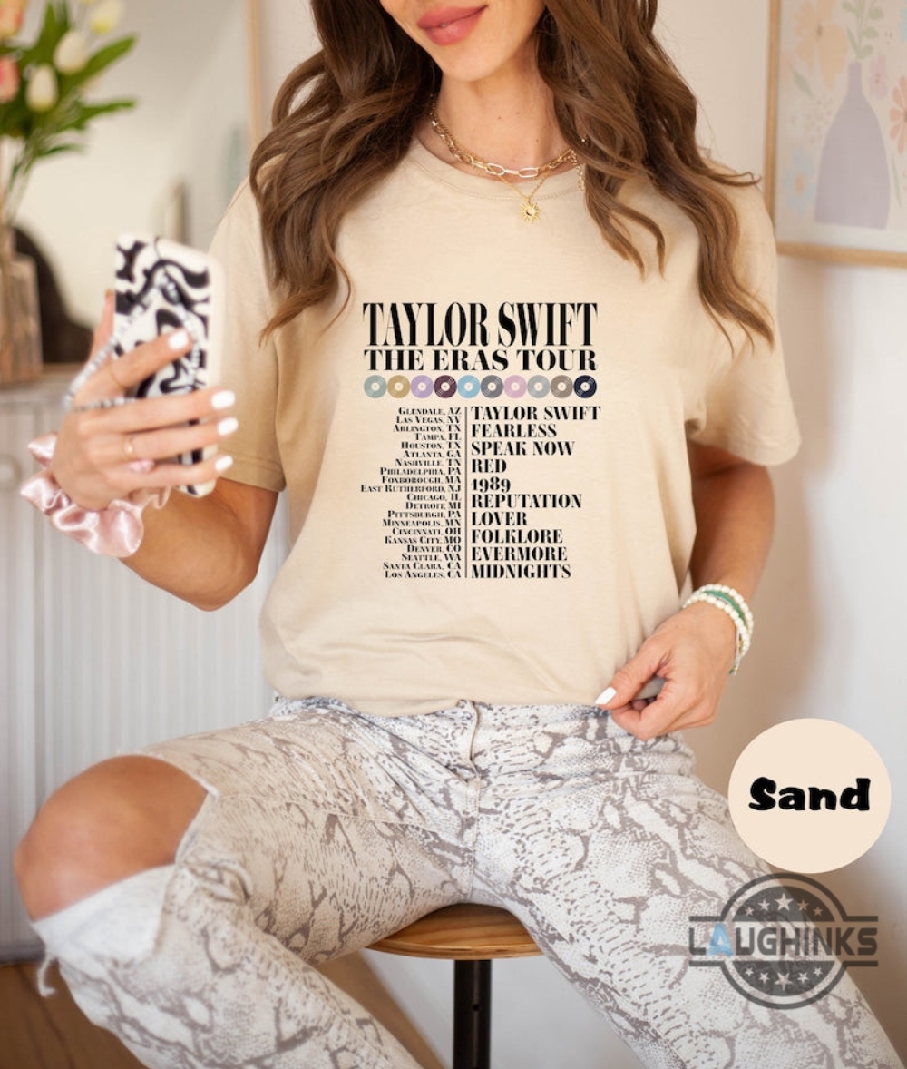 Taylor Swift The Eras Tour Shirt Tour Dates Tshirt Taylor Swift Concert Merch Shirt Swiftie Gift Tshirt Sweatshirt Hoodie