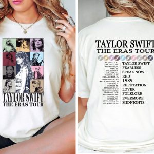 Two Sided The Eras Tour Concert Shirt Taylor Swift Shirt Custom Text Shirt Ts Merch Shirt Eras Tour Concert Shirt Swiftie Shirt Unique revetee 2