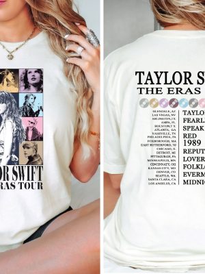 Two Sided The Eras Tour Concert Shirt Taylor Swift Shirt Custom Text Shirt Ts Merch Shirt Eras Tour Concert Shirt Swiftie Shirt Unique revetee 2