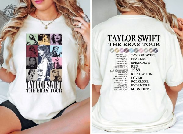 Two Sided The Eras Tour Concert Shirt Taylor Swift Shirt Custom Text Shirt Ts Merch Shirt Eras Tour Concert Shirt Swiftie Shirt Unique revetee 2