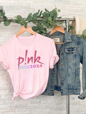 Pnk Summer Carnival 2024 Trustfall Album Tee Pink Singer Tour Music Festival Shirt Concert Apparel Tour Shirt Pink Music Clothing Unique revetee 3