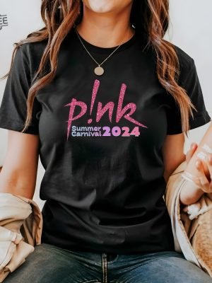 Pnk Summer Carnival 2024 Trustfall Album Tee Pink Singer Tour Music Festival Shirt Concert Apparel Tour Shirt Pink Music Clothing Unique revetee 4