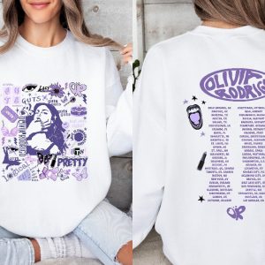 Olivia Guts Tour Shirt Guts Tour 2024 Sweatshirt Shirt 2024 Concert Shirt Guts Tee Olivia Bad Idea Right Shirt Sour Tour Merch Songs Unique revetee 6