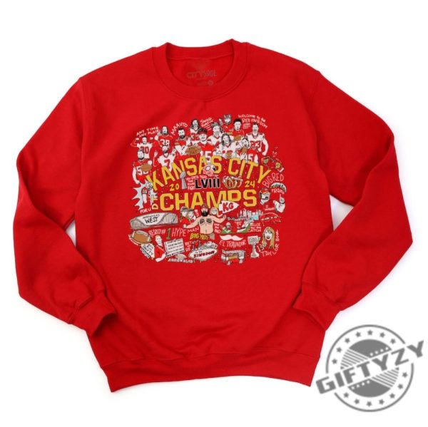 Kc Football Champions 2024 2023 Champs Kc Football Shirt Mahomes Kelce Tshirt Back To Back Kansas City Football Sweatshirt Football In Kansas City Hoodie Trendy Shirt giftyzy 3