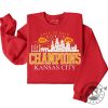 Kansas City Football Champions Shirt Back To Back 2023 2024 Hoodie Kc Football Tshirt Lviii Champions Sweatshirt Memorabilia Kansas City Shirt giftyzy 1