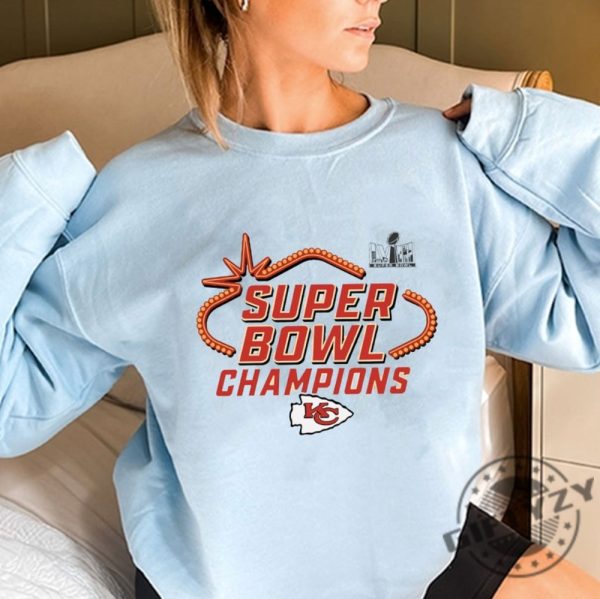Kc Chief Superbowl Champions Shirt Kc Champs Sweatshirt Lviii Tshirt Kansas City Champions 2024 Hoodie Trending Shirt giftyzy 2