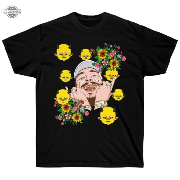 post malone tshirt sunflower tshirt sweatshirt hoodie mens womens music gift for fans laughinks 1 2