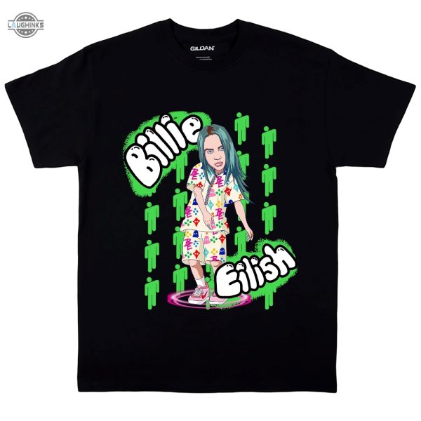 billie eilish tshirt crown tshirt sweatshirt hoodie mens womens music gift for fans laughinks 1 1