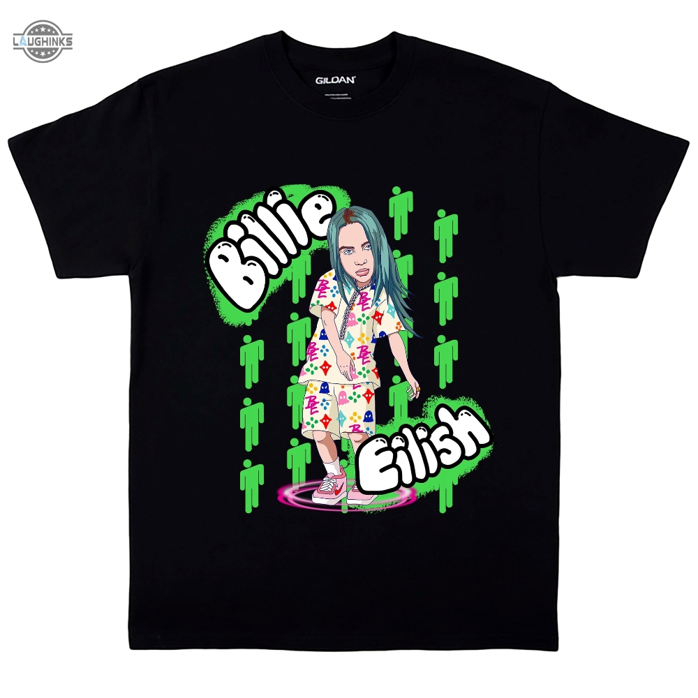 Billie Eilish Tshirt  Crown Tshirt Sweatshirt Hoodie Mens Womens Music Gift For Fans