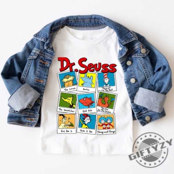 Read Across America Cartoon Characters Shirt Dr Suess Tshirt Reading Day Sweatshirt Dr Suess Birthday Party Hoodie Dr Suess Day Shirt giftyzy 1