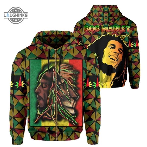 africanhoodie zip up bob marley hoodie zip up one love tshirt sweatshirt hoodie gift for jamaican reggae music fans laughinks 1