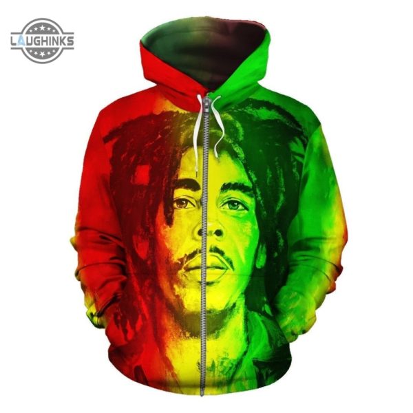 african hoodie bob marley zip hoodie one love tshirt sweatshirt hoodie gift for jamaican reggae music fans laughinks 1 3