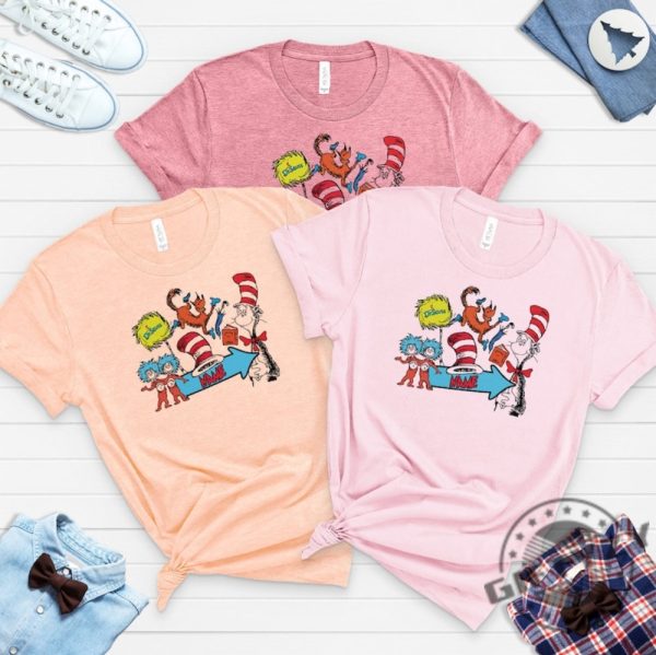 Personalized Dr.Seuss Cat In The Hat Shirt Read Across America Shirt For Kids Customized Cat In The Hat Sweatshirt Dr.Seuss Birthday Party Tshirt Unisex Hoodie Dr.Seuss Cat In The Hat Shirt giftyzy 1