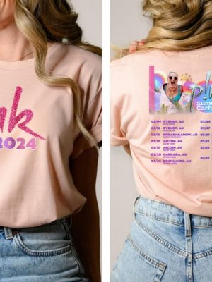 Pnk Summer Carnival 2024 Trustfall Album Tee Pink Singer Tour Music Festival Shirt Concert Apparel P Nk Tour 2024 Clothing revetee 2