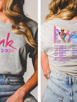 Pnk Summer Carnival 2024 Trustfall Album Tee Pink Singer Tour Music Festival Shirt Concert Apparel P Nk Tour 2024 Clothing revetee 8