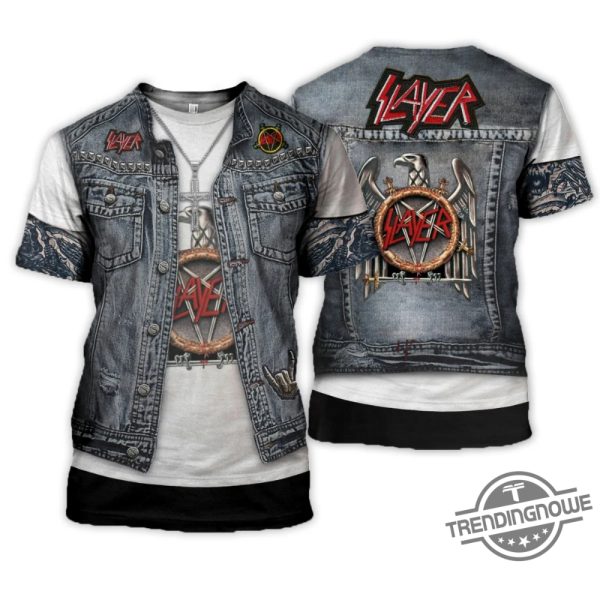 Slayer Band Thrash Metal Shirt Slayer Band Thrash Metal 3D Cosplay Shirt Music Gift For Men Women trendingnowe.com 1
