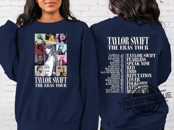 Two Sided The Eras Tour Concert Sweatshirt Taylor Swift Sweatshirt Taylor Swift Merch Shirt Taylors Version T Shirt Swiftie Shirt trendingnowe 3