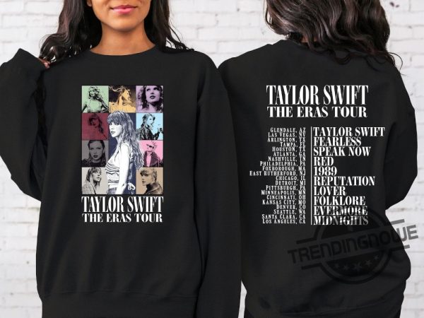 Two Sided The Eras Tour Concert Sweatshirt Taylor Swift Sweatshirt Taylor Swift Merch Shirt Taylors Version T Shirt Swiftie Shirt trendingnowe 4