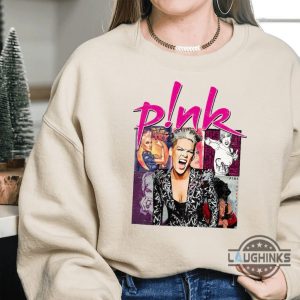 pink t shirt sweatshirt hoodie mens womens retro pnk singer tshirt music tour 2024 tee summer carnival concert shirts gift for fans pink art collection merchandise laughinks 2