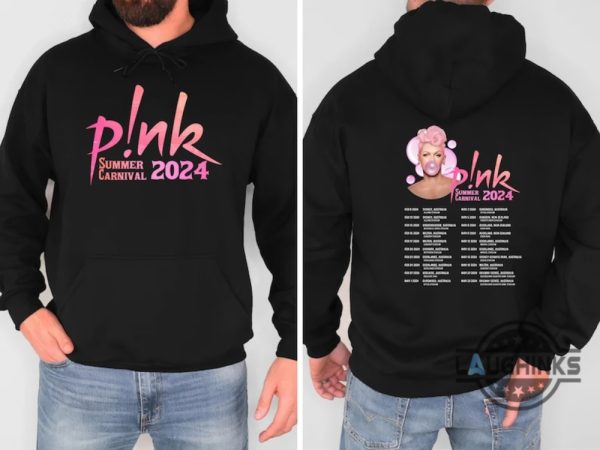 pink tour t shirt 2024 australia us uk pnk summer carnival trustfall album tee shirt sweatshirt hoodie mens womens pink singer music festival concert tshirt laughinks 4