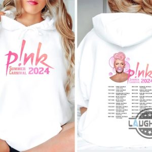 pink tour t shirt 2024 australia us uk pnk summer carnival trustfall album tee shirt sweatshirt hoodie mens womens pink singer music festival concert tshirt laughinks 5