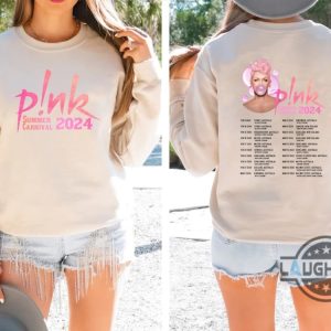 pink tour t shirt 2024 australia us uk pnk summer carnival trustfall album tee shirt sweatshirt hoodie mens womens pink singer music festival concert tshirt laughinks 6