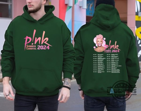 pink tour t shirt 2024 australia us uk pnk summer carnival trustfall album tee shirt sweatshirt hoodie mens womens pink singer music festival concert tshirt laughinks 7