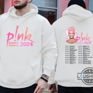 pink tour t shirt 2024 australia us uk pnk summer carnival trustfall album tee shirt sweatshirt hoodie mens womens pink singer music festival concert tshirt laughinks 8