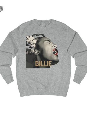 Billie Holiday Sweatshirt Vintage Retro Jazz Singer Lady Day Sweater Concert Jazz Music Swing Musician Crewneck Classic Soul Blues Apparel Unique revetee 2