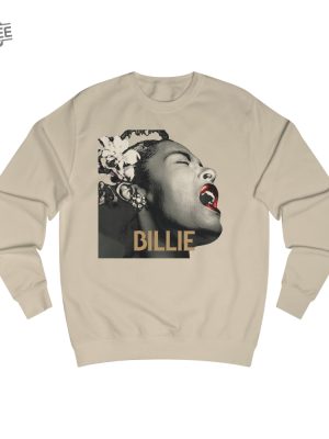 Billie Holiday Sweatshirt Vintage Retro Jazz Singer Lady Day Sweater Concert Jazz Music Swing Musician Crewneck Classic Soul Blues Apparel Unique revetee 5