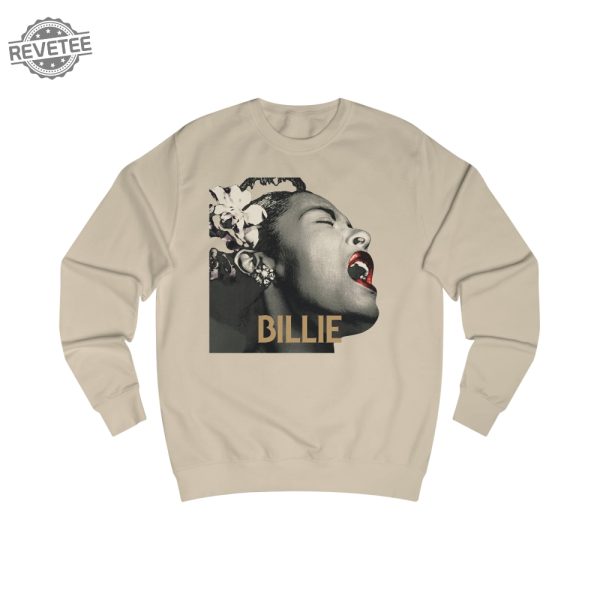 Billie Holiday Sweatshirt Vintage Retro Jazz Singer Lady Day Sweater Concert Jazz Music Swing Musician Crewneck Classic Soul Blues Apparel Unique revetee 5