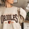Vintage Baltimore Oriole Est 1901 Sweatshirt Hoodie Oriole Crewneck Sweatshirt Baltimore Baseball Shirt Baltimore Oriole Bird Unique revetee 1