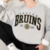 Vintage Boston Bruins Sweatshirt Bruins Tee Hockey Sweatshirt College Sweater Hockey Fan Shirt Boston Hockey Shirt Unique revetee 1