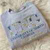 College Floral Letter Embroidered Sweatshirt Embroidery Sorority Gift Greek Letter Sweatshirt Family Friend Unique revetee 1