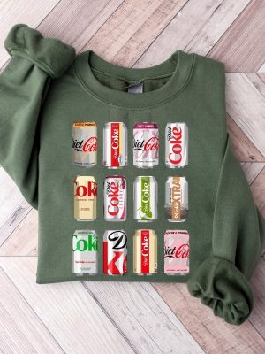 Diet Coke Sweatshirt Diet Coke Sampler Hoodie Gift For Diet Coke Lover Diet Coke Bottles Hoodie Trendy Funny Sweatshirt Unique revetee 2