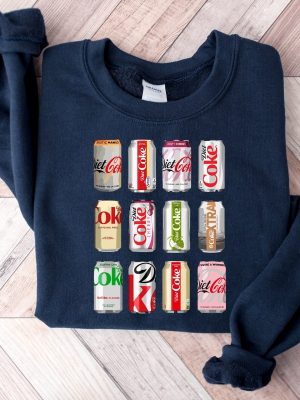 Diet Coke Sweatshirt Diet Coke Sampler Hoodie Gift For Diet Coke Lover Diet Coke Bottles Hoodie Trendy Funny Sweatshirt Unique revetee 3