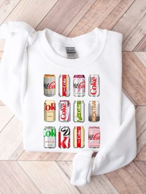 Diet Coke Sweatshirt Diet Coke Sampler Hoodie Gift For Diet Coke Lover Diet Coke Bottles Hoodie Trendy Funny Sweatshirt Unique revetee 5