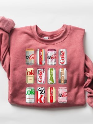 Diet Coke Sweatshirt Diet Coke Sampler Hoodie Gift For Diet Coke Lover Diet Coke Bottles Hoodie Trendy Funny Sweatshirt Unique revetee 6