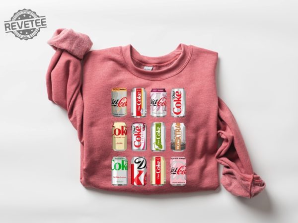 Diet Coke Sweatshirt Diet Coke Sampler Hoodie Gift For Diet Coke Lover Diet Coke Bottles Hoodie Trendy Funny Sweatshirt Unique revetee 6