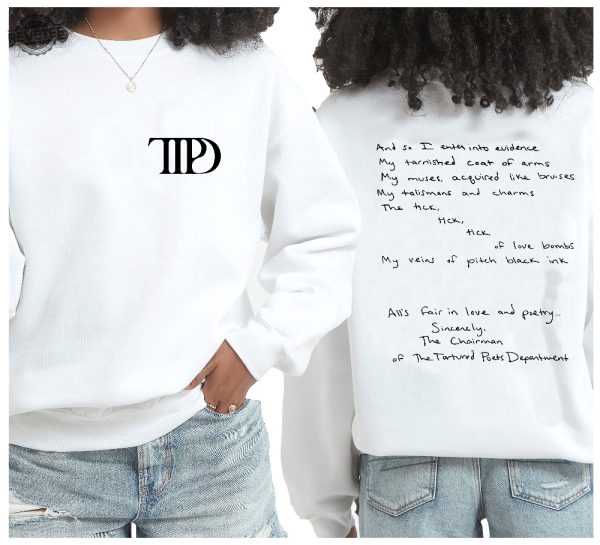 The Tortured Swift Poets Department Sweatshirt Tays Tortured Poets Hoodie Tays New Tortured Album All Of Taylor Swift Albums Unique revetee 1