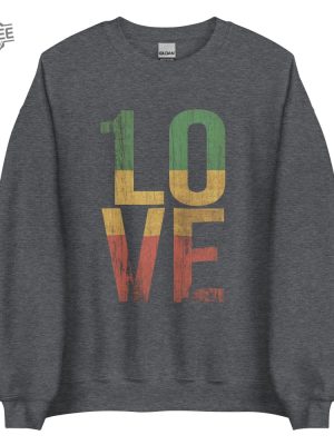 1 Love Roots Rock Reggae One Love Unisex Sweatshirt Unique revetee 2