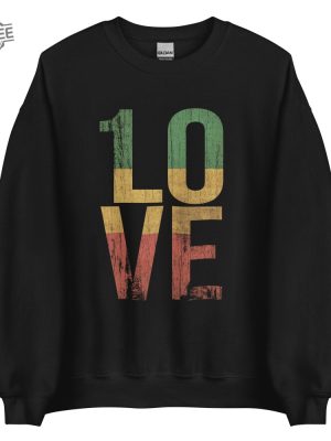 1 Love Roots Rock Reggae One Love Unisex Sweatshirt Unique revetee 3