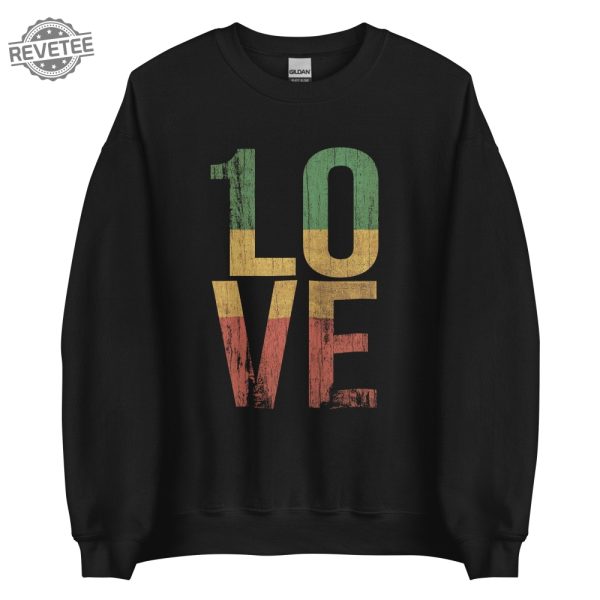 1 Love Roots Rock Reggae One Love Unisex Sweatshirt Unique revetee 3