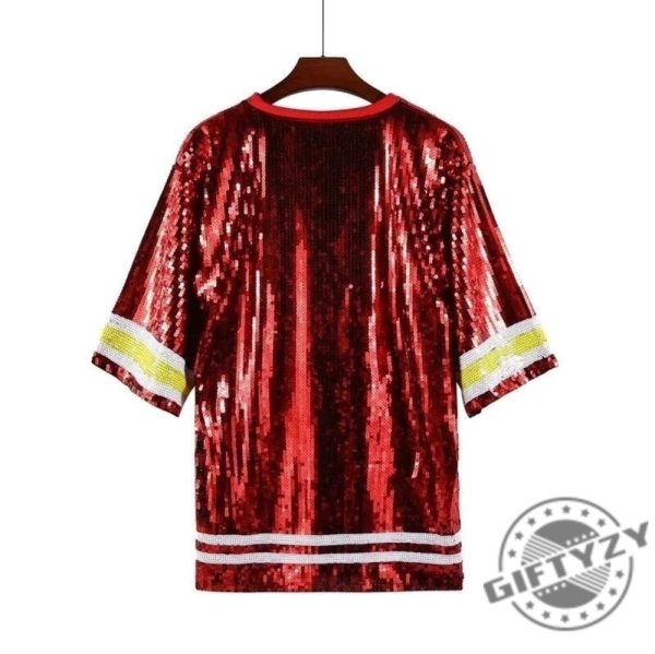 Sequin Kansas City Chiefs Kc 3D Over Printed Shirt giftyzy 2
