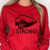 Kc Strong Shirt Women Kansas City Support Sweatshirt Pray For Kc Stong Long Sleeve Tee Kansas City Football Hoodie Kc Support T Shirt trendingnowe 1