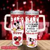 custom name mickey love you to the moon back 40oz stainless steel tumbler with handle and straw lid personalized 40 oz travel stanley cup dupe laughinks 1