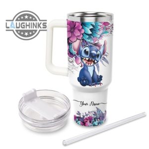 custom name stitch youre the best thing 40oz stainless steel tumbler with handle and straw lid personalized 40 oz travel stanley cup dupe laughinks 1 1